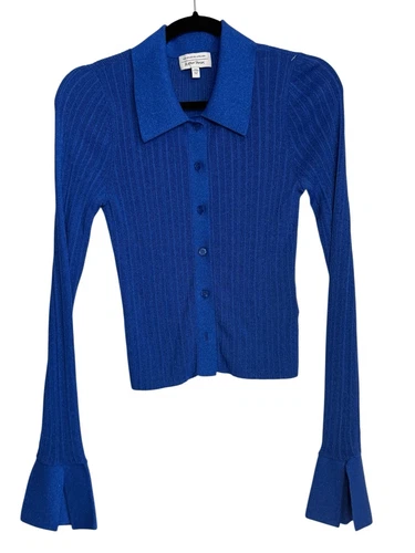 & Other Stories lurex slim knit blouse Small - photo 2