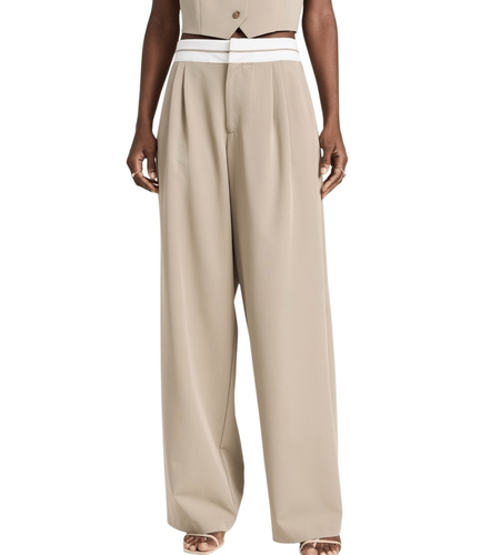 WAYF exposed waistband trouser pants Small
