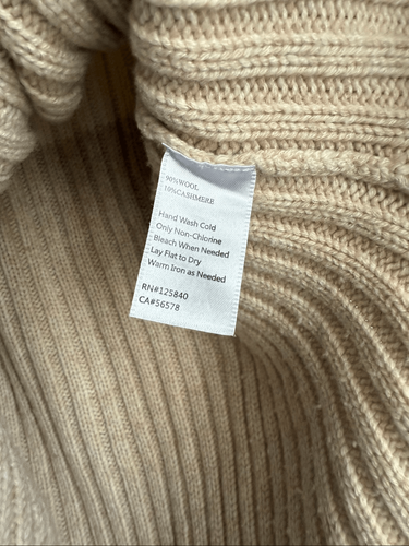 Intermix wool & cashmere knit turtleneck sweater Small - photo 4