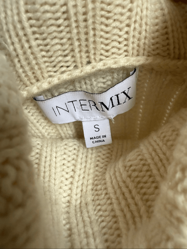Intermix wool & cashmere knit turtleneck sweater Small - photo 5
