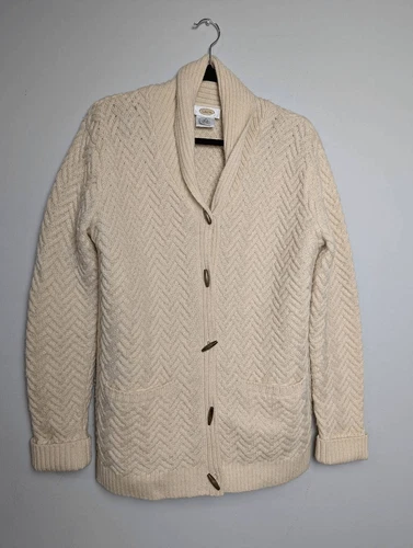 Talbot's Wool toggle knit cardigan sweater Small