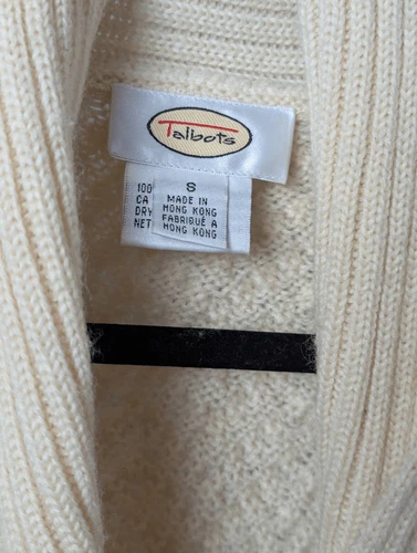 Talbot's Wool toggle knit cardigan sweater Small - photo 3