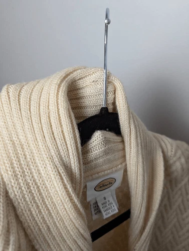 Talbot's Wool toggle knit cardigan sweater Small - photo 5