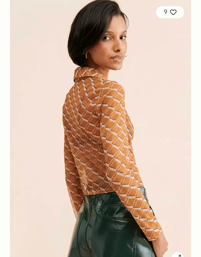 ASTR The Label lamora mesh top Small - photo 5