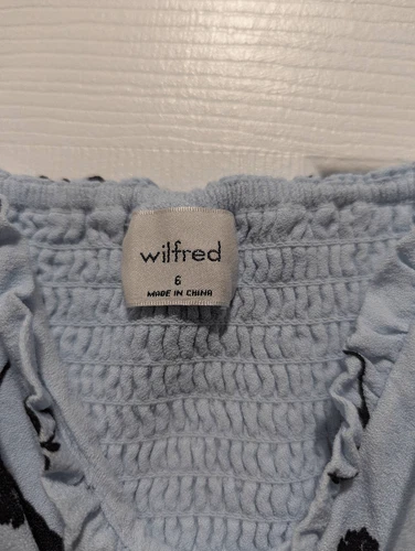 Aritzia wilfred light blue dress 6 - photo 2