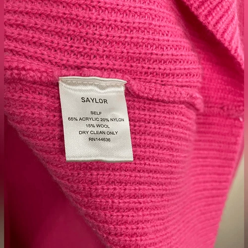 SAYLOR Margaux button down pink cardigan Small - photo 5