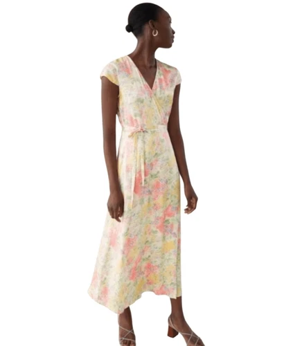 & Other Stories satin midi dress US 4