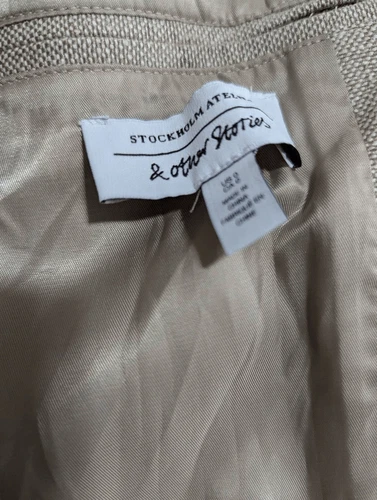 & Other Stories relaxed long silk blazer size 0 - photo 3
