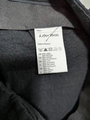 & other stories tailored linen shorts size 40/M - photo 4