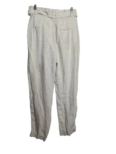 & Other stories belted high waist linen pants US 4 - photo 5