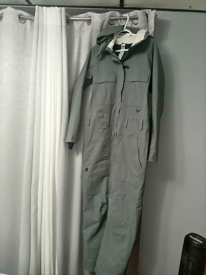 Insulated denim onepiece
