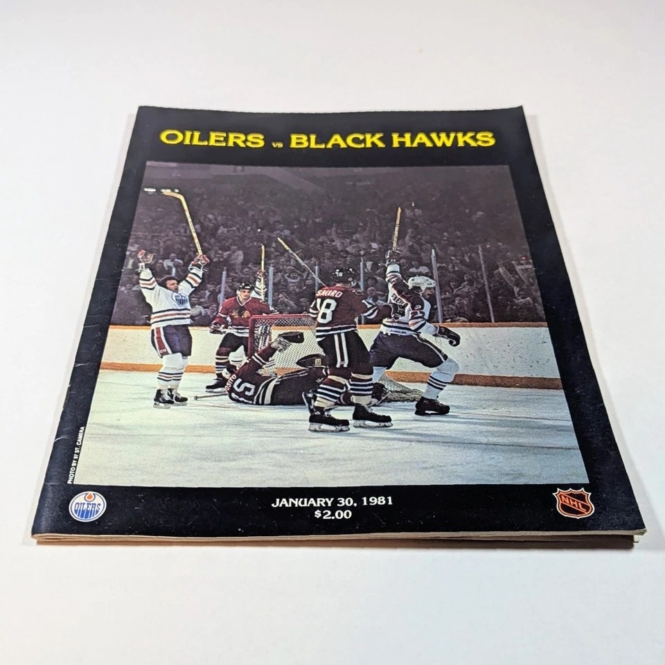 NHL Program Edmonton Oilers VS Chicago Black Hawks 1981 - photo 3