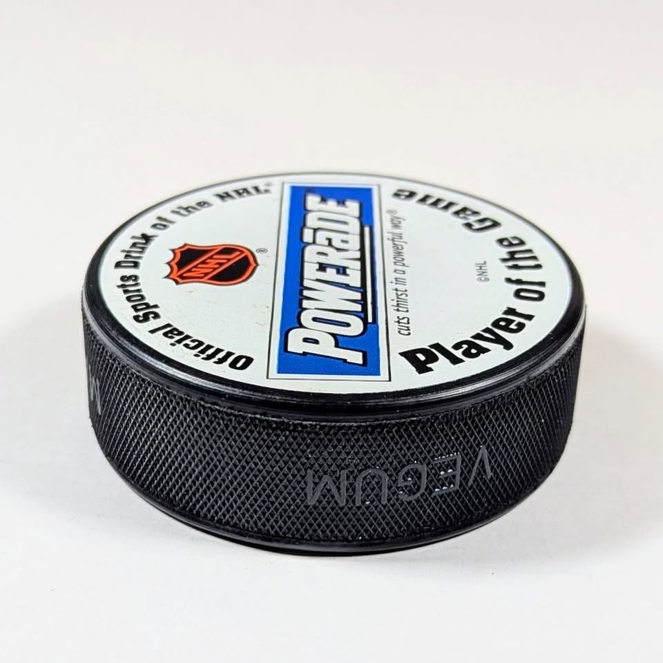 NHL Powerade Hockey Puck 1990's InGlasCo - photo 4