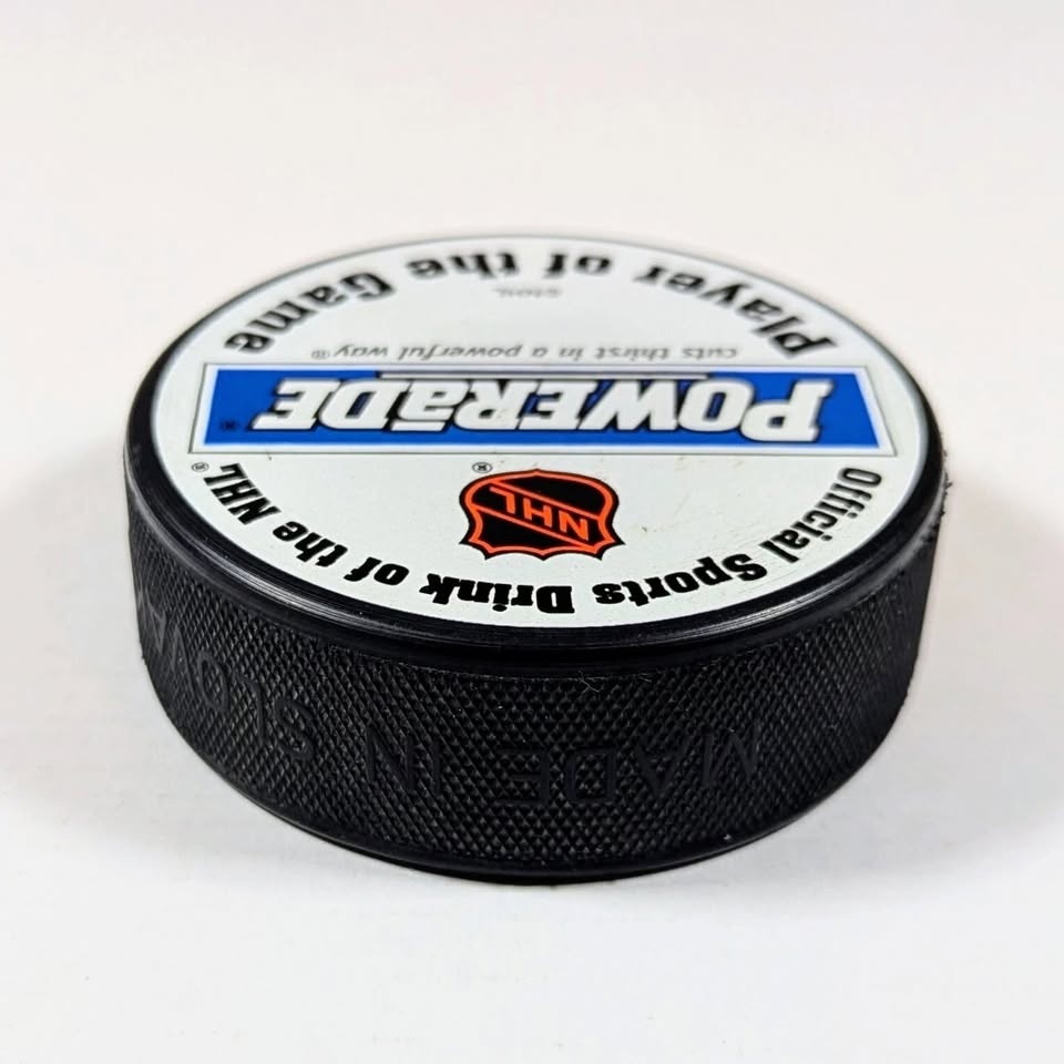 NHL Powerade Hockey Puck 1990's InGlasCo - photo 5