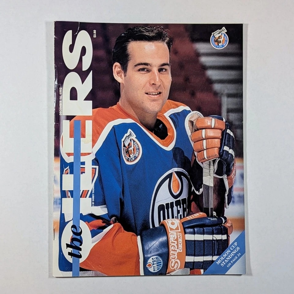 Edmonton Oilers VS Vancouver Canucks December 16, 1992 NHL Progr - photo 2