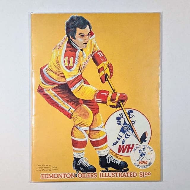 WHA Edmonton Oilers Program March 15, 1974