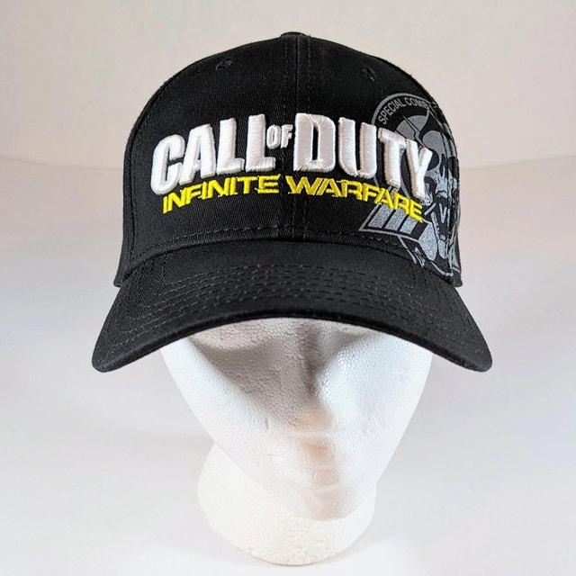 Call Of Duty Infinite Warfare Hat Black Large Stretch Back