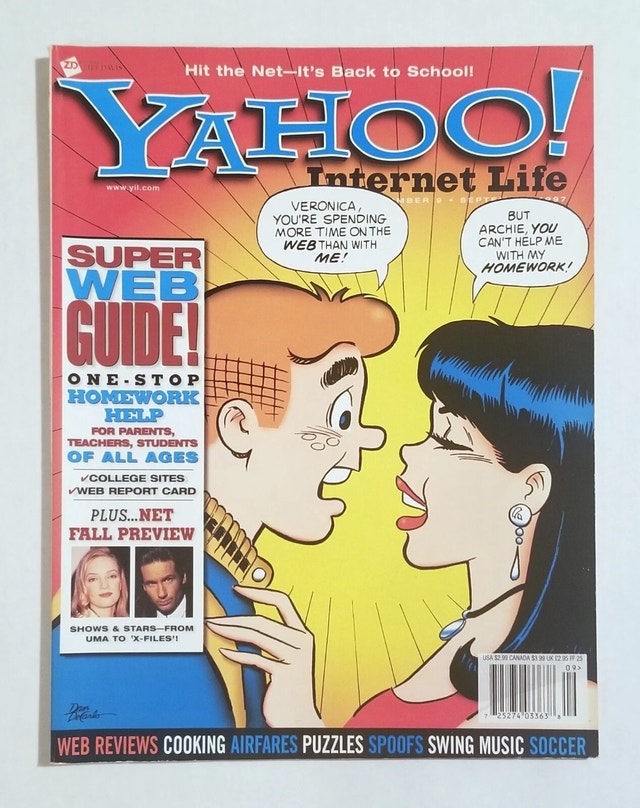 Yahoo! Internet Life Sept 1997 Archie & Veronica - photo 2