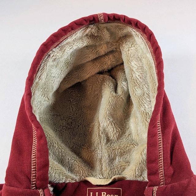 LL Bean Full Zipper Hoodie Size 6-12 Months Dark Red/Burgundy - photo 2
