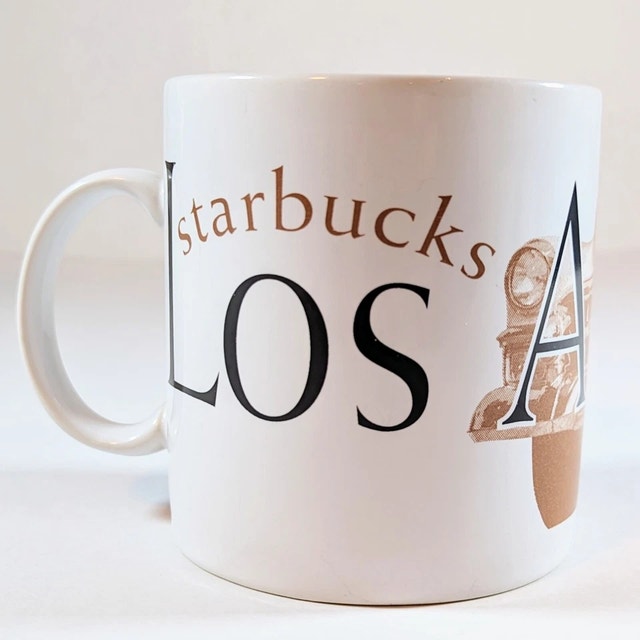 Starbucks Los Angeles City Mug Series Brown Car 20 oz 1994 - photo 2