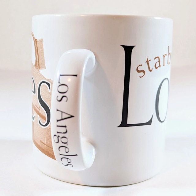 Starbucks Los Angeles City Mug Series Brown Car 20 oz 1994 - photo 3