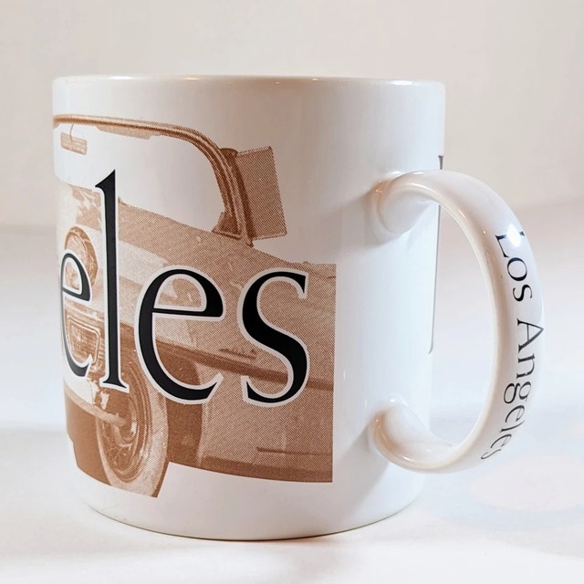 Starbucks Los Angeles City Mug Series Brown Car 20 oz 1994 - photo 5
