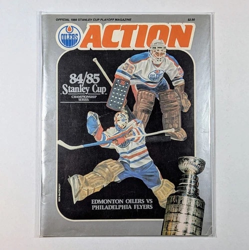 Edmonton Oilers 1984-85 Stanley Cup Series Oilers Action Program