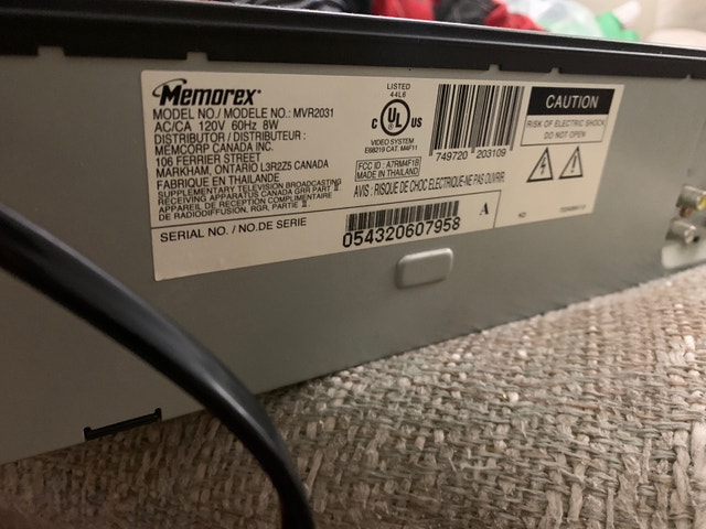 Memorex VHS Player - photo 3