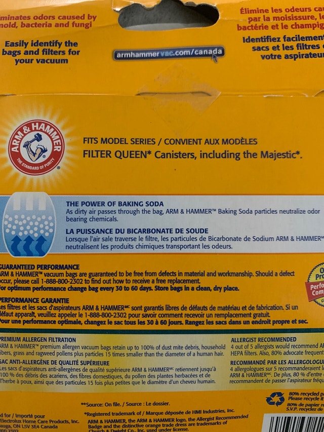 Arm & Hammer Vaccum Bags and Filter Cone - photo 2