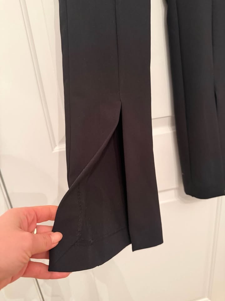 Zara black tailored split-hem trousers (Size XS) - photo 2