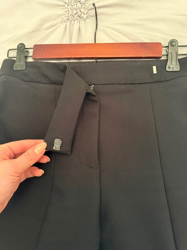 Zara black tailored split-hem trousers (Size XS) - photo 4
