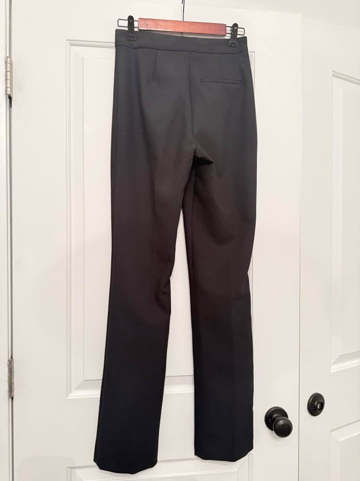 Zara black tailored split-hem trousers (Size XS) - photo 5