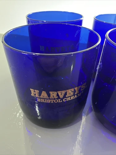 Set Of 4 Harveys Bristol Cream Glasses - photo 3