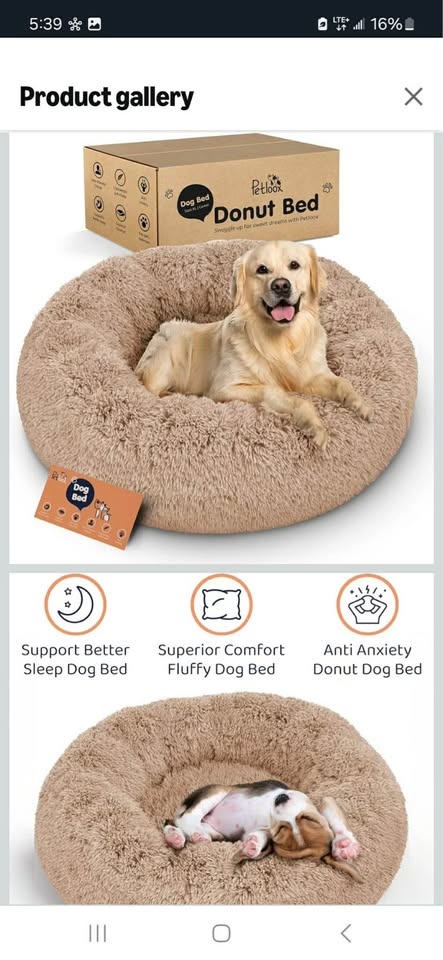 Brand new donut dog bed - photo 3