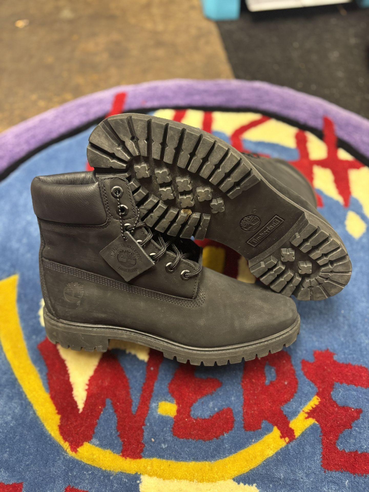 All Black Timberland Boots