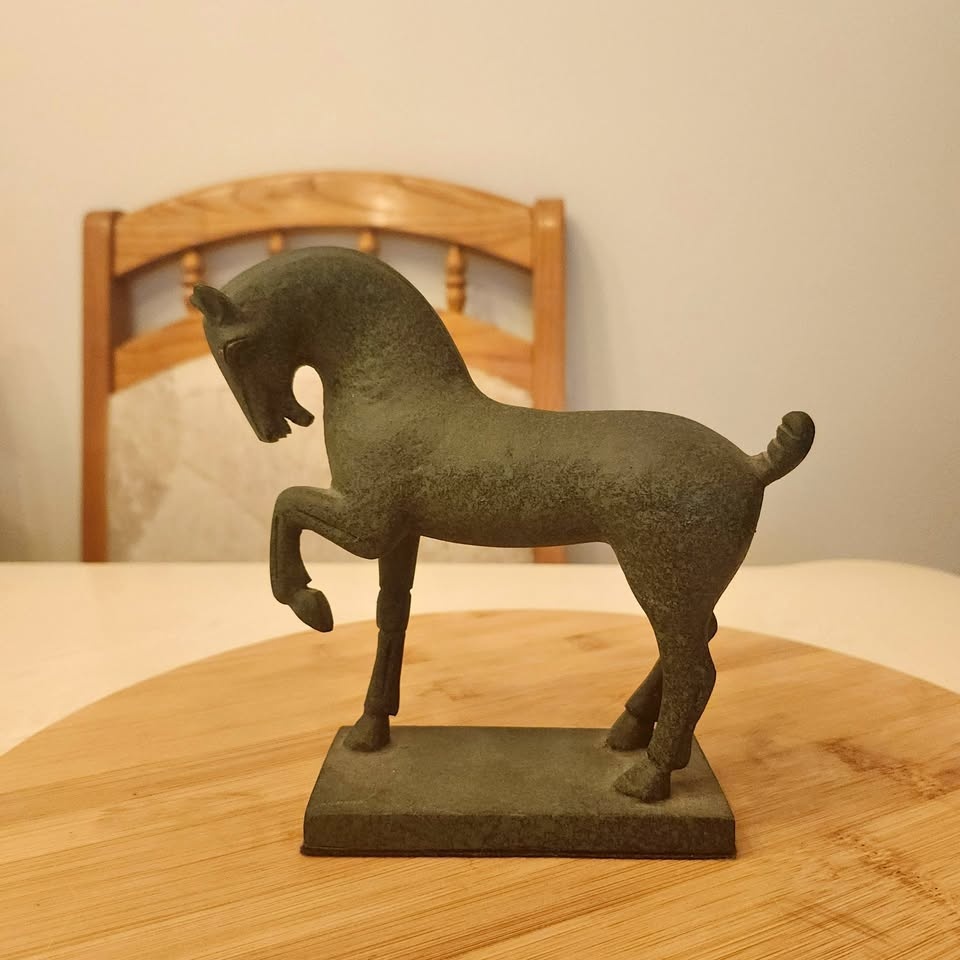 Cast Bronze Horse Statue, Franklin Mint, 1985