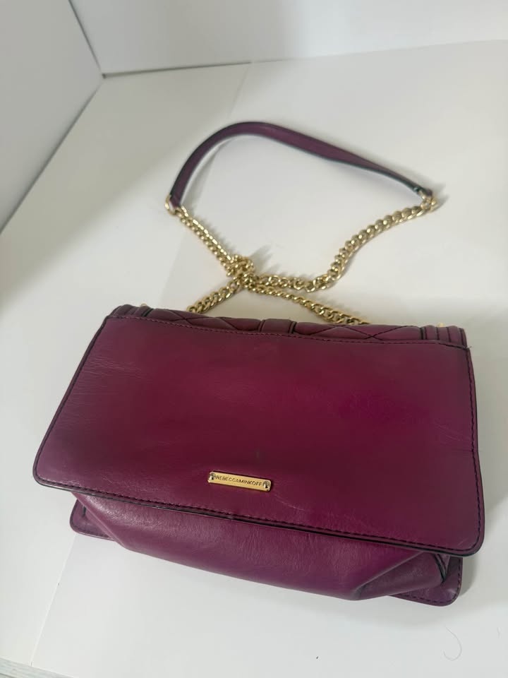 Rebecca Minkoff Quilted Leather Crossbody Bag – Burgundy - photo 2