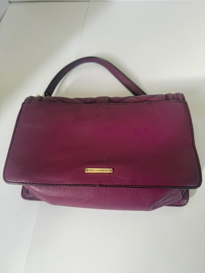 Rebecca Minkoff Quilted Leather Crossbody Bag – Burgundy - photo 3