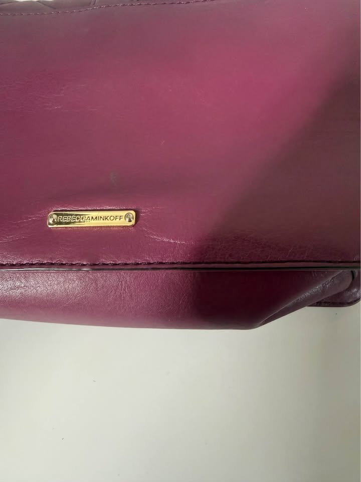 Rebecca Minkoff Quilted Leather Crossbody Bag – Burgundy - photo 5