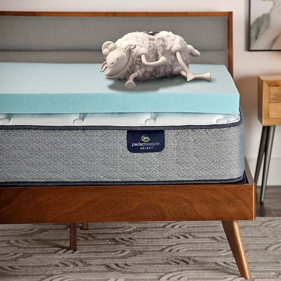 Serta 3-Inch Gel Memory Foam Mattress Topper Twin XL