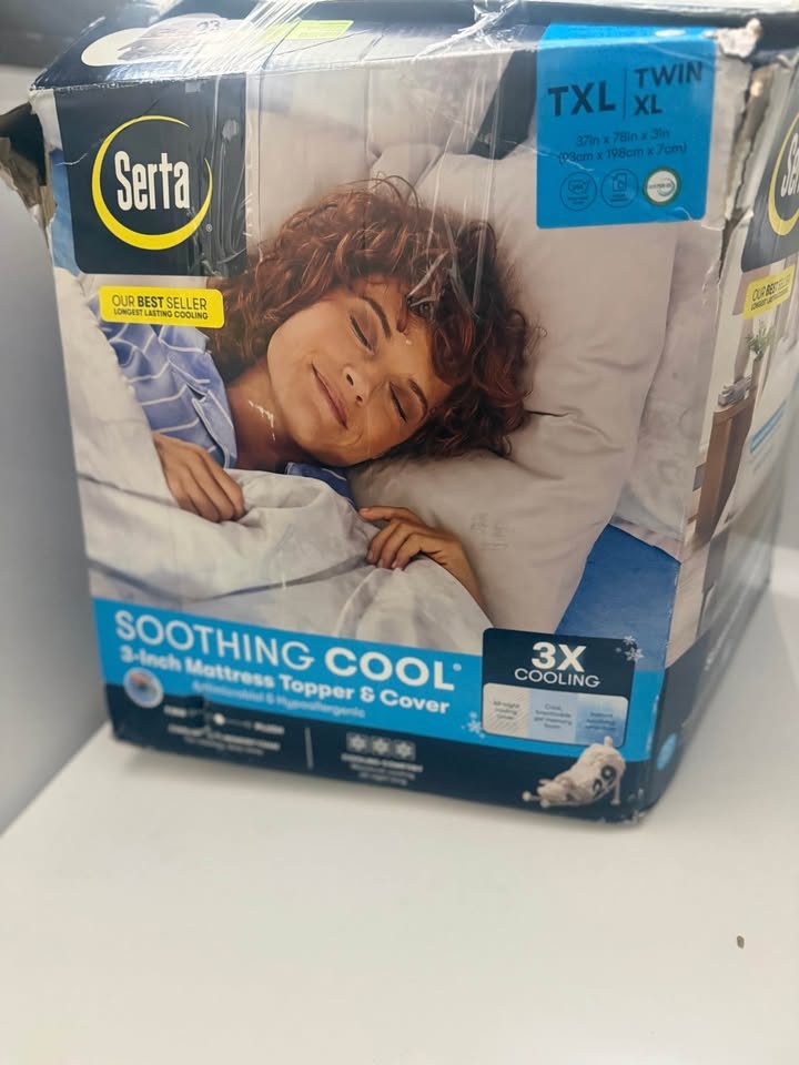 Serta 3-Inch Gel Memory Foam Mattress Topper Twin XL - photo 2