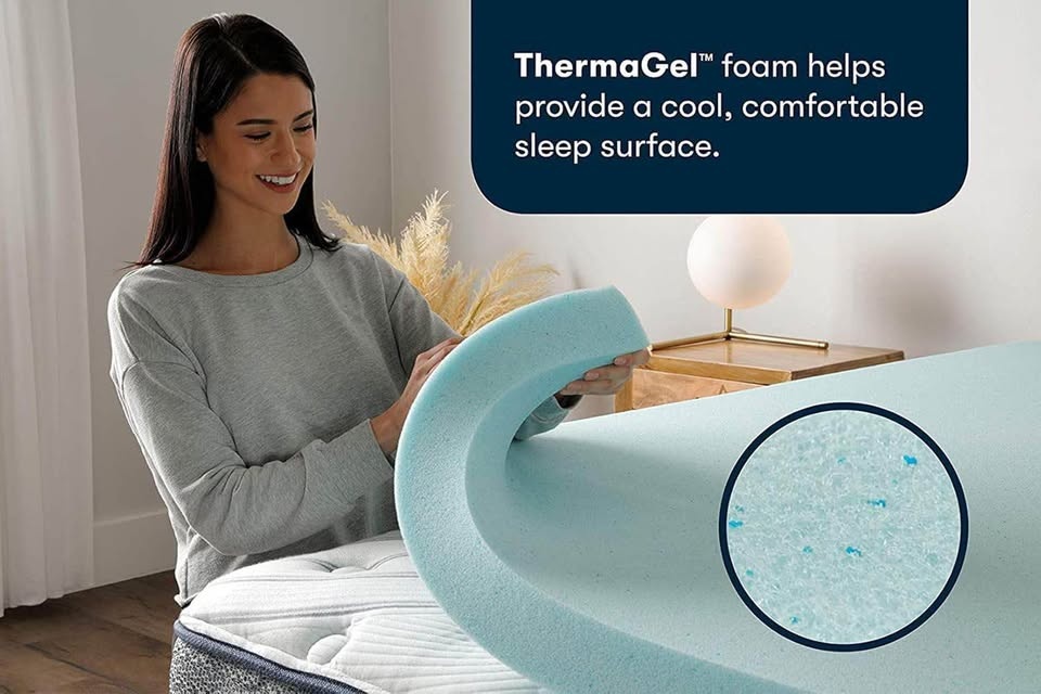 Serta 3-Inch Gel Memory Foam Mattress Topper Twin XL - photo 4