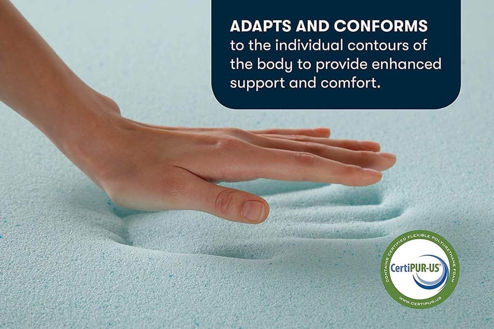 Serta 3-Inch Gel Memory Foam Mattress Topper Twin XL - photo 5