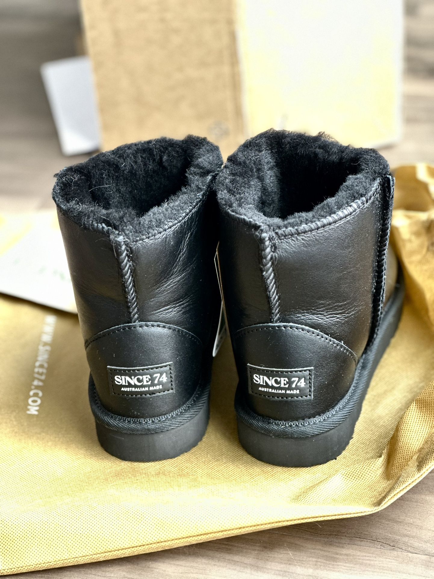 REAL “UGG since 1974” black boots - Size 8