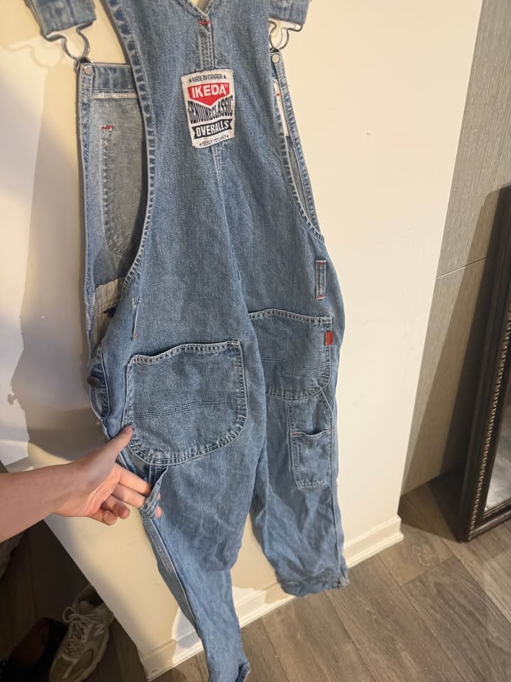 Vintage IKEDA Denim Overalls – Fits a size M- 5’8-6’2 individual - photo 5