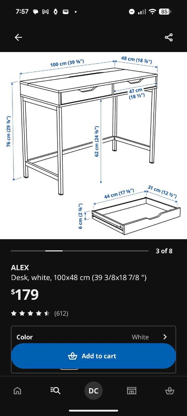 IKEA Alex Desk - photo 4