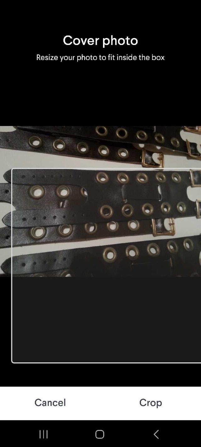New 60' 70's Black Leather Hippy Biker Watch Band Straps - photo 3