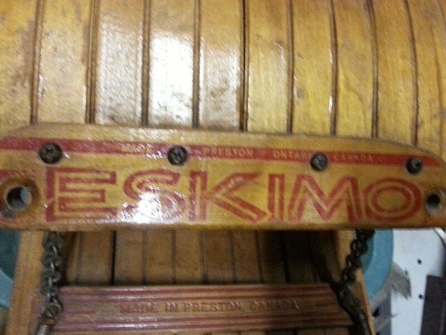 Antique Eskimo Lund Child Toboggan Sled Preston - photo 2