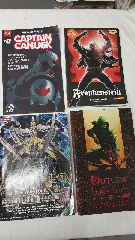 4 Comic Book Robin Hood Frankenstein Canuck Shonen