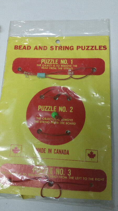 3 x 1957 Puzzle Card Magic trick Canada Japan - photo 5